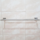 Suporte Porta Toalhas De Banho Duplo 60cm Toalheiro De Parede