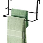 Suporte Porta Toalhas Duplo Preto Toalheiro De Box Future