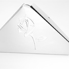 Suporte Prateleira De Canto - Inox Polido - Parede - Rosa