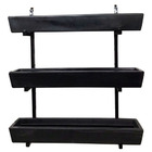 Suporte Prateleira De Ferro Jardim Vertical 3 Floreiras 80cm