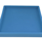 Suporte Prato Vaso 30x30 Quadrado Polietileno - Azul Bebe 019