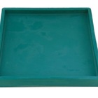Suporte Prato Vaso 30x30 Quadrado Polietileno - Azul Turquesa