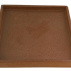 Suporte Prato Vaso 30x30 Quadrado Polietileno - Ferrugem 017
