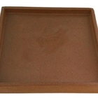 Suporte Prato Vaso 30x30 Quadrado Polietileno - Ferrugem 017