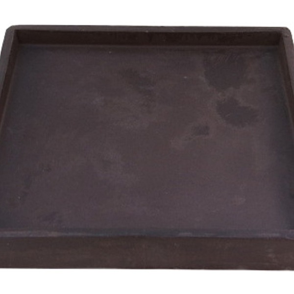 Suporte Prato Vaso 30x30 Quadrado Polietileno - Marrom Madeir