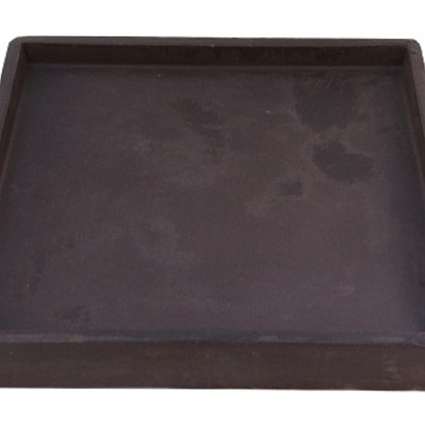 Suporte Prato Vaso 30x30 Quadrado Polietileno - Marrom Madeir