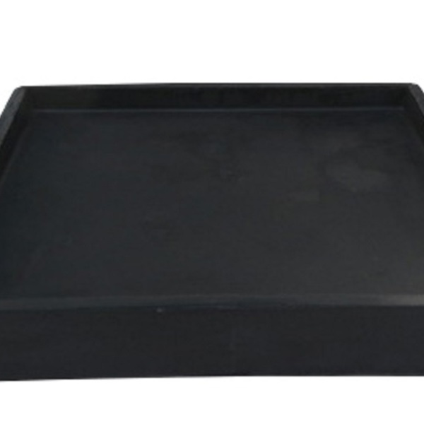 Suporte Prato Vaso 30x30 Quadrado Polietileno - Preto 002