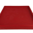 Suporte Prato Vaso 30x30 Quadrado Polietileno - Rosa 022