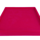 Suporte Prato Vaso 30x30 Quadrado Polietileno - Rosa 022