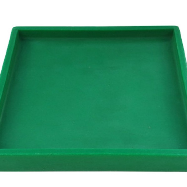 Suporte Prato Vaso 30x30 Quadrado Polietileno - Verde Bandeir