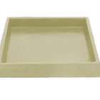 Suporte Prato Vaso 35x35 Quadrado Polietileno - Areia 001