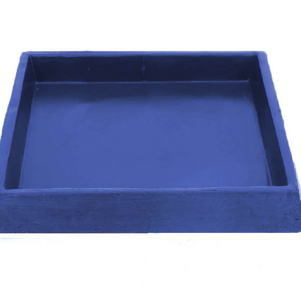 Suporte Prato Vaso 35x35 Quadrado Polietileno - Azul Escuro 0