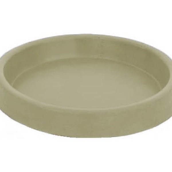 Suporte Prato Vaso 35x5 Redondo Polietileno - Areia 001