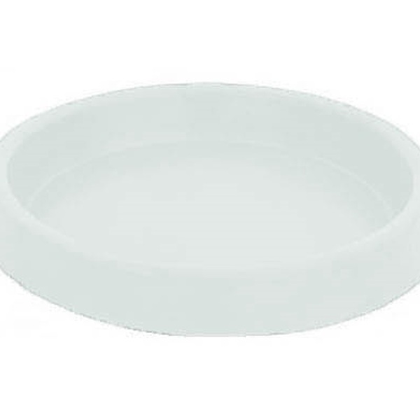 Suporte Prato Vaso 35x5 Redondo Polietileno - Branco 006