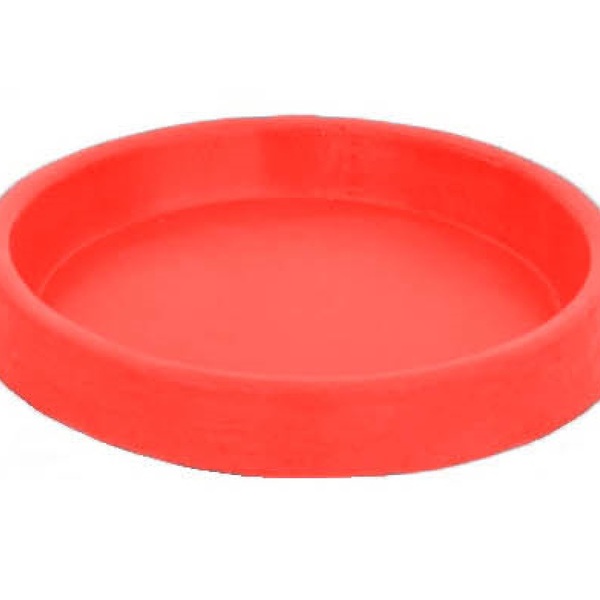 Suporte Prato Vaso 35x5 Redondo Polietileno - Laranja Sunset