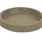 Suporte Prato Vaso 35x5 Redondo Polietileno - Marrom Chocolat