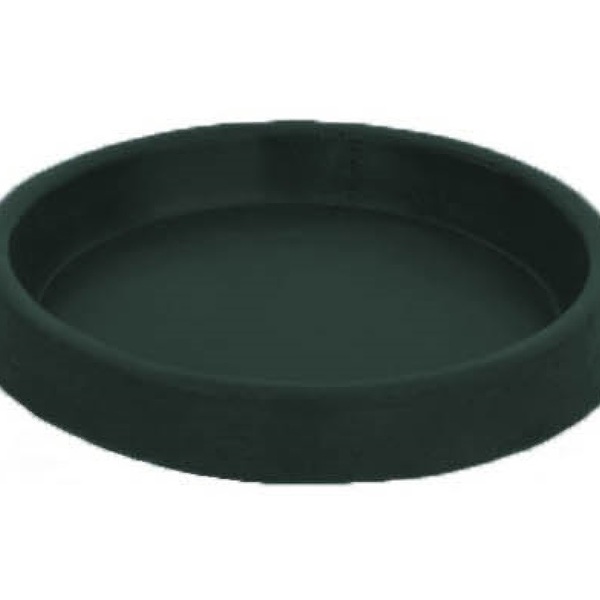 Suporte Prato Vaso 35x5 Redondo Polietileno - Preto 002