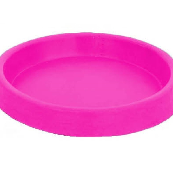 Suporte Prato Vaso 35x5 Redondo Polietileno - Rosa 022