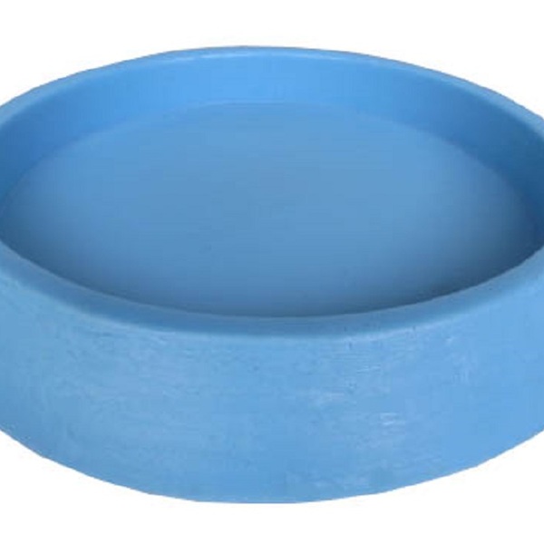 Suporte Prato Vaso 40x5 Redondo Polietileno - Azul Bebe 019
