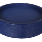 Suporte Prato Vaso 40x5 Redondo Polietileno - Azul Escuro 013