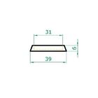 Suporte Prato Vaso 40x5 Redondo Polietileno - Bege Castanha 0