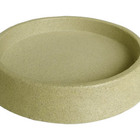 Suporte Prato Vaso 40x5 Redondo Polietileno - Bege Castanha 0