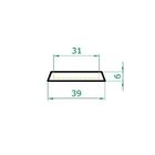 Suporte Prato Vaso 40x5 Redondo Polietileno - Branco 006