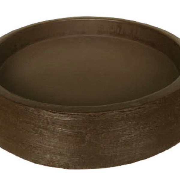 Suporte Prato Vaso 40x5 Redondo Polietileno - Marrom Cafe 003
