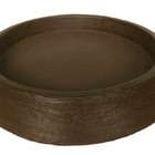 Suporte Prato Vaso 40x5 Redondo Polietileno - Marrom Cafe 003