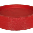 Suporte Prato Vaso 40x5 Redondo Polietileno - Vermelho Pau Br