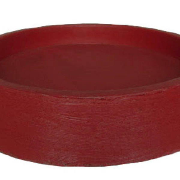 Suporte Prato Vaso 40x5 Redondo Polietileno - Vinho Bordo 021
