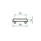 Suporte Prato Vaso Com Rodízios Silicone 40x5 Redondo - Laran