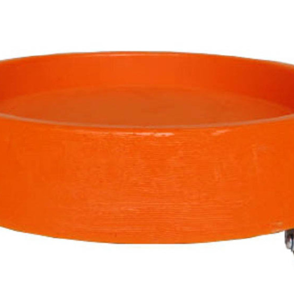 Suporte Prato Vaso Com Rodízios Silicone 40x5 Redondo - Laran