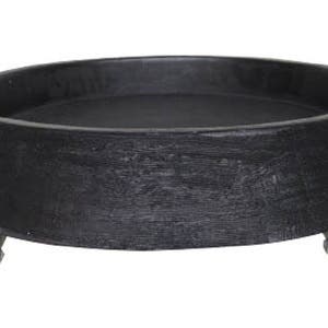 Suporte Prato Vaso Com Rodízios Silicone 40x5 Redondo - Preto 002 ...