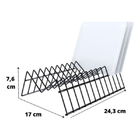 Suporte Preto Para Pratos Organizador Cozinha Armário Pia