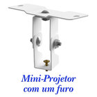 Suporte Projetor Datashow Teto Parede Braço 20 Cm Branco