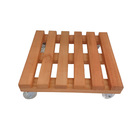 Suporte Quadrado Madeira Stain Jatobá 8x40x40cm Massol