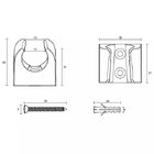 Suporte Quadrado Em Abs Cromado Para Ducha Higiênica Casagran