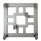 Suporte Quadrado para Plantas 40cm Cinza com Rodas