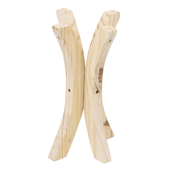 Suporte Raiado de Madeira Pinus Natural 40x10cm Settis