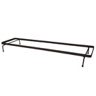 Suporte Rasteiro De Ferro p/ Jardineira 80x20cm Marrom