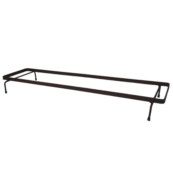 Suporte Rasteiro De Ferro p/ Jardineira 80x20cm Marrom