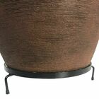 Suporte Rasteiro Para Vasos De Chão Tripé De Ferro 25cm - Bra