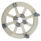 Suporte Redondo com Rodas para Vasos 35cm Bege