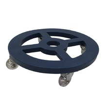 Suporte Redondo com Rodas para Vasos 45cm Azul