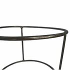 Suporte Redondo em Ferro para Vaso Bacia 20cm Ouro Velho