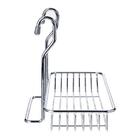 Suporte Retangular Multiuso Para Barra De Cozinha - Aço Croma