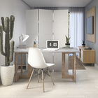 Suporte Reto de Madeira Pinus Natural 75x60cm Settis