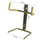 Suporte Reto De Parede Em Aço (dourado) Riqueplás