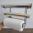 Suporte Rolos Porta Papel Toalha Alumínio Pvc Plástico Filme